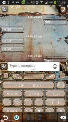 GO Keyboard Steampunk Theme android App screenshot 9