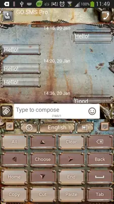 GO Keyboard Steampunk Theme android App screenshot 10