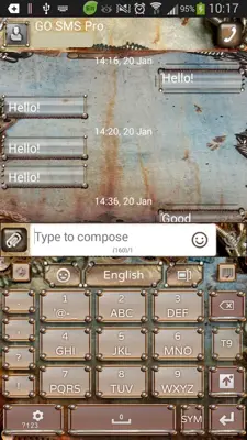 GO Keyboard Steampunk Theme android App screenshot 12