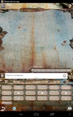 GO Keyboard Steampunk Theme android App screenshot 4