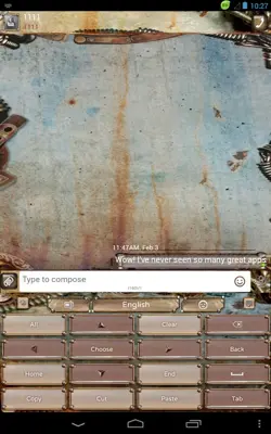 GO Keyboard Steampunk Theme android App screenshot 5