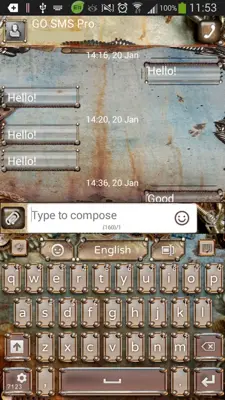 GO Keyboard Steampunk Theme android App screenshot 8